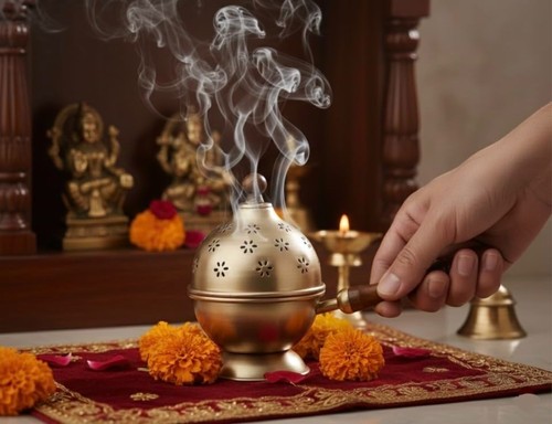 Porta dhoop metallo - metallo, |